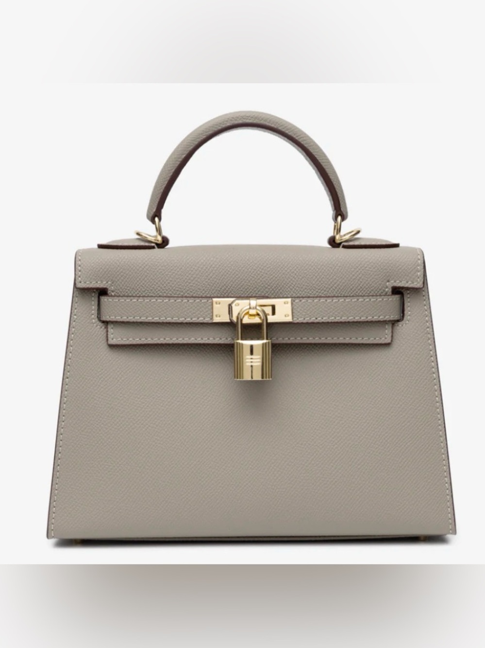 Luxury Women's Top-Handle Bag in Sand - Picture 8 of 9